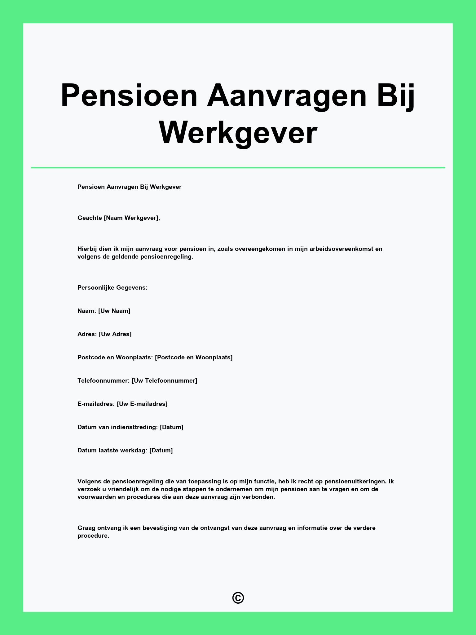 Pensioen Aanvragen Bij Werkgever